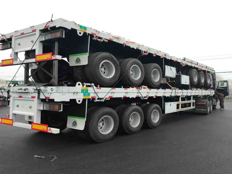 Derun 3 Axles Fence Semi Trailer ຈະຖືກສົ່ງໄປທີ່ເອທິໂອເປຍ