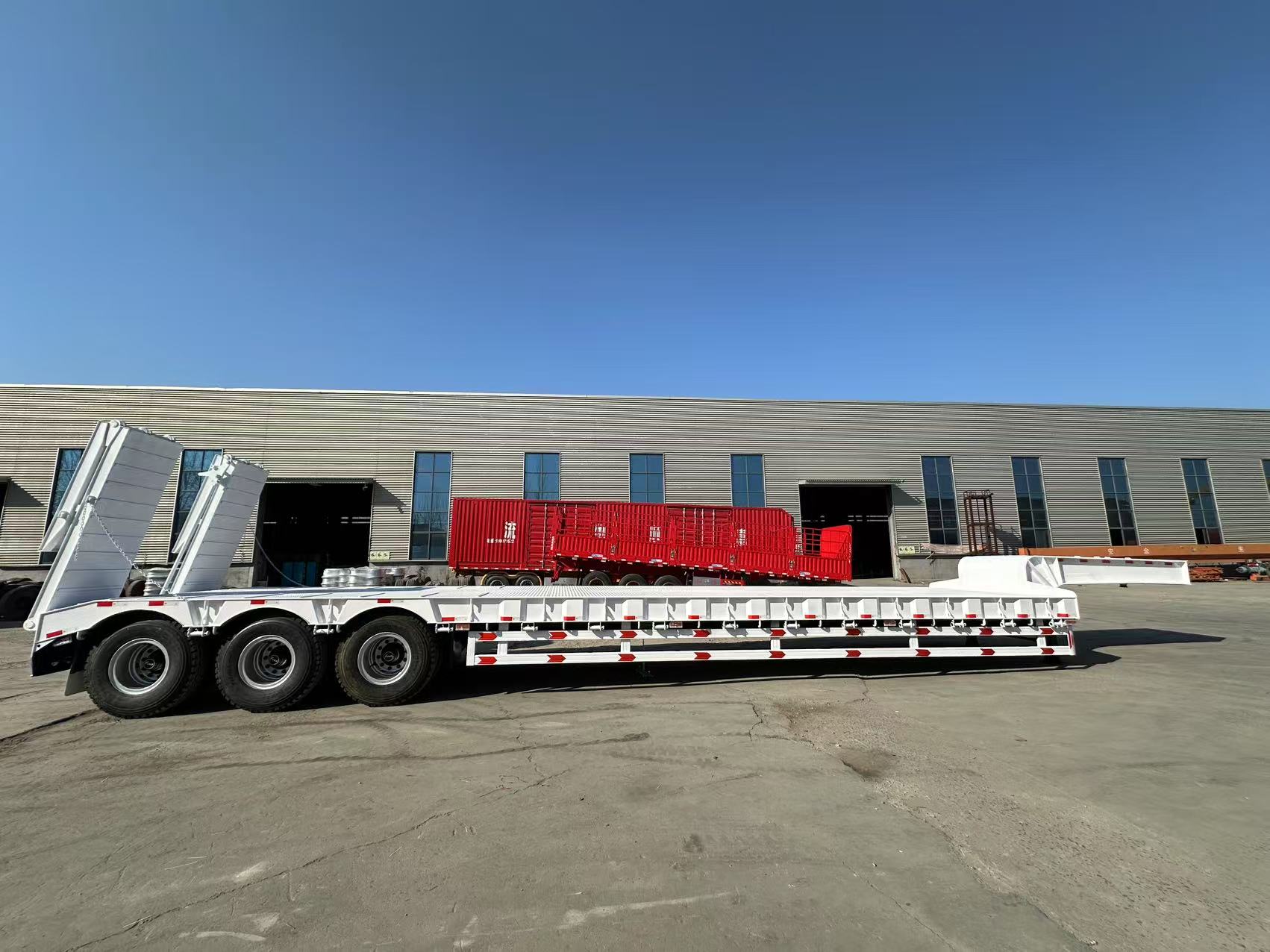 Derun Cat's Trailers semi Latun Semilebed ທີ່ຖືກສົ່ງໄປທີ່ການາ