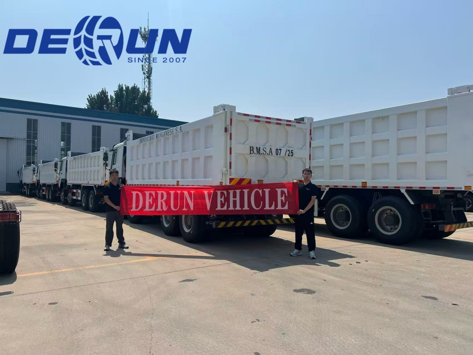 10Units Howo 8x4 ລົດບັນທຸກ Terbper ຈະຖືກສົ່ງໄປທີ່ Ivory Coast