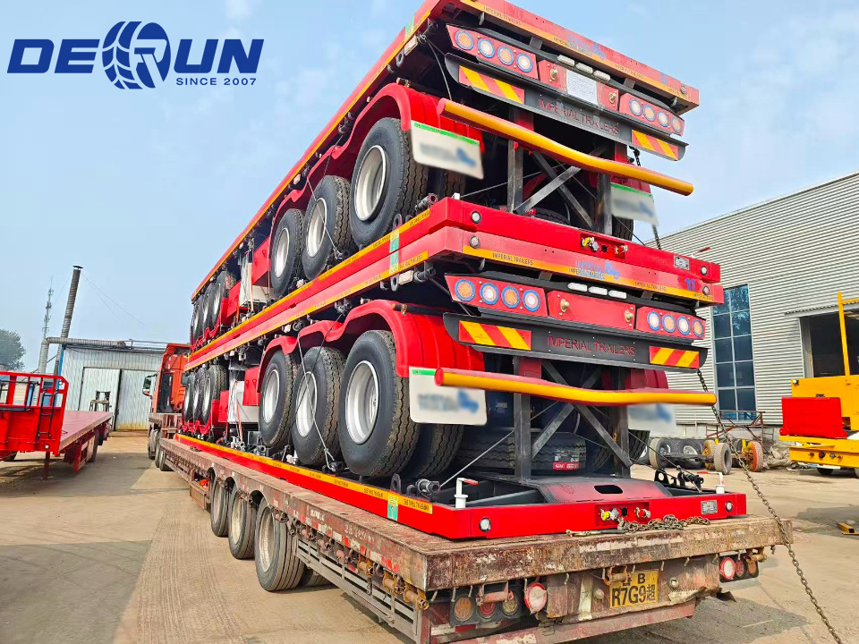 ສາມຊຸດຂອງ trailers flatbed Flatbed ຈະຖືກສົ່ງໄປທີ່ Zambia