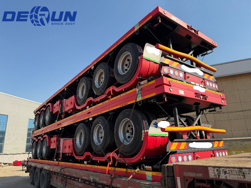 ສອງຊຸດຂອງ 3 Axles Flatbeds ຈະຖືກສົ່ງໄປທີ່ Algeria