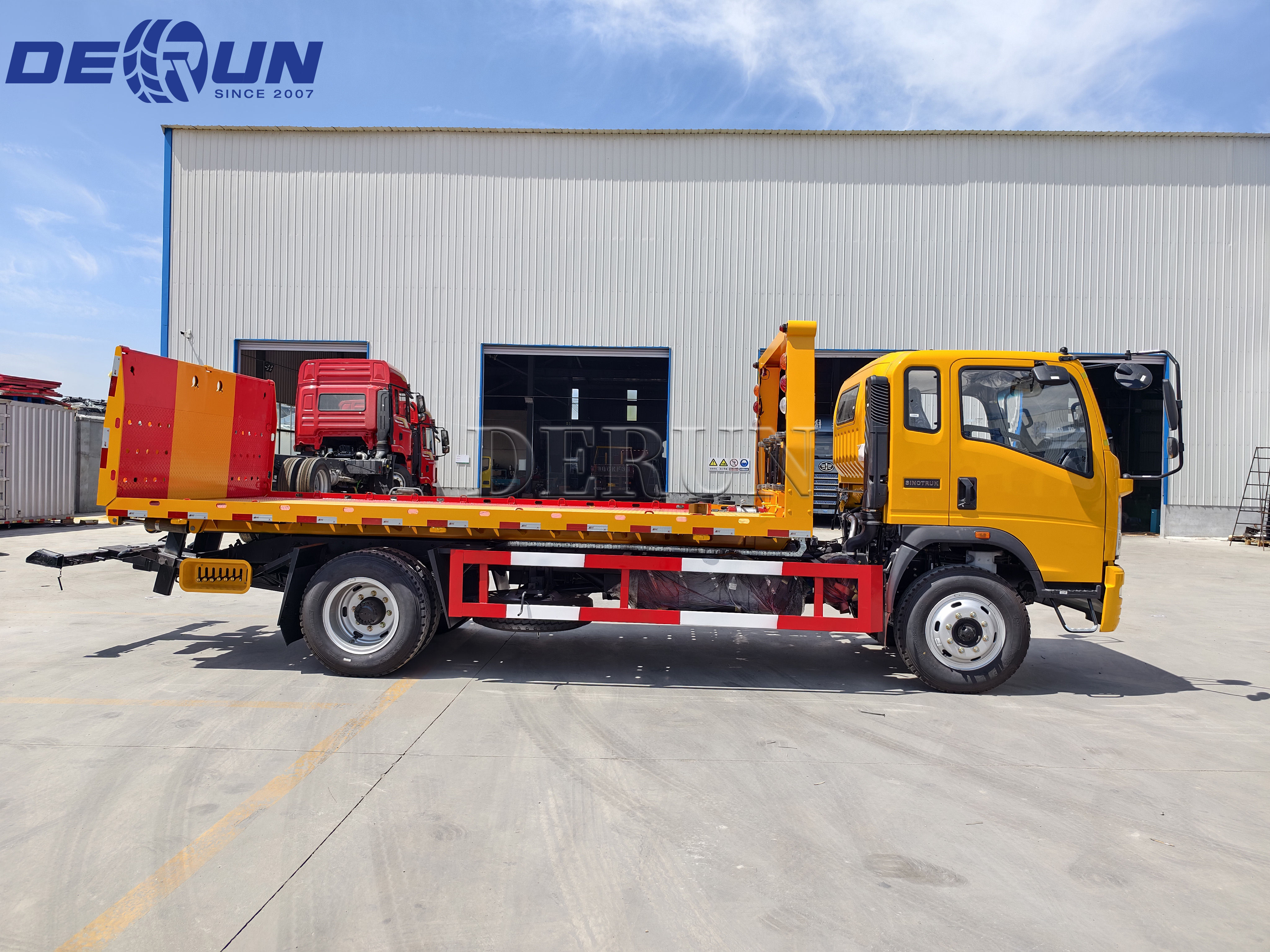 ລົດບັນທຸກ Sinotruk HOWO 4x2 Wrecker ຈະຖືກສົ່ງໄປ Nicaragua