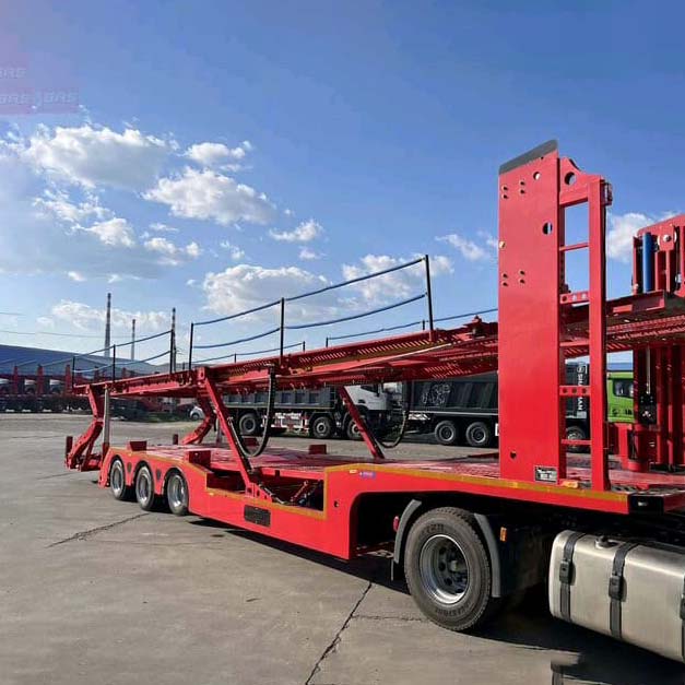 3 Axle 8 Carrier Container Load Semi Trailer