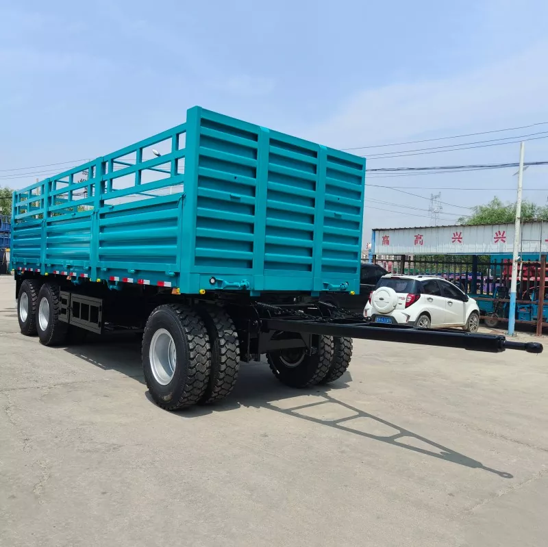 3 Axle Fence Cargo trailer ເຕັມ