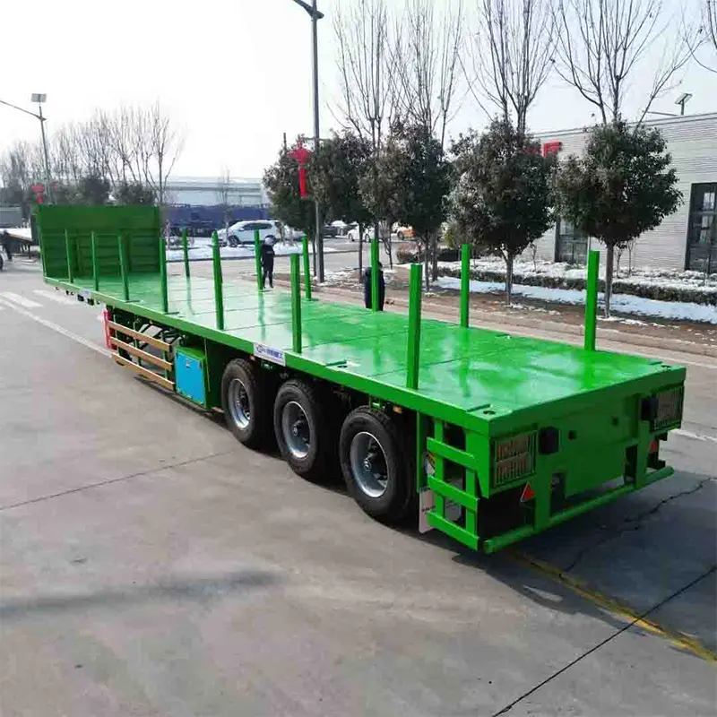 40 Ft Flatback Semi Sema SEMAILER ທີ່ອອກແບບສໍາລັບອາຊີກາງ