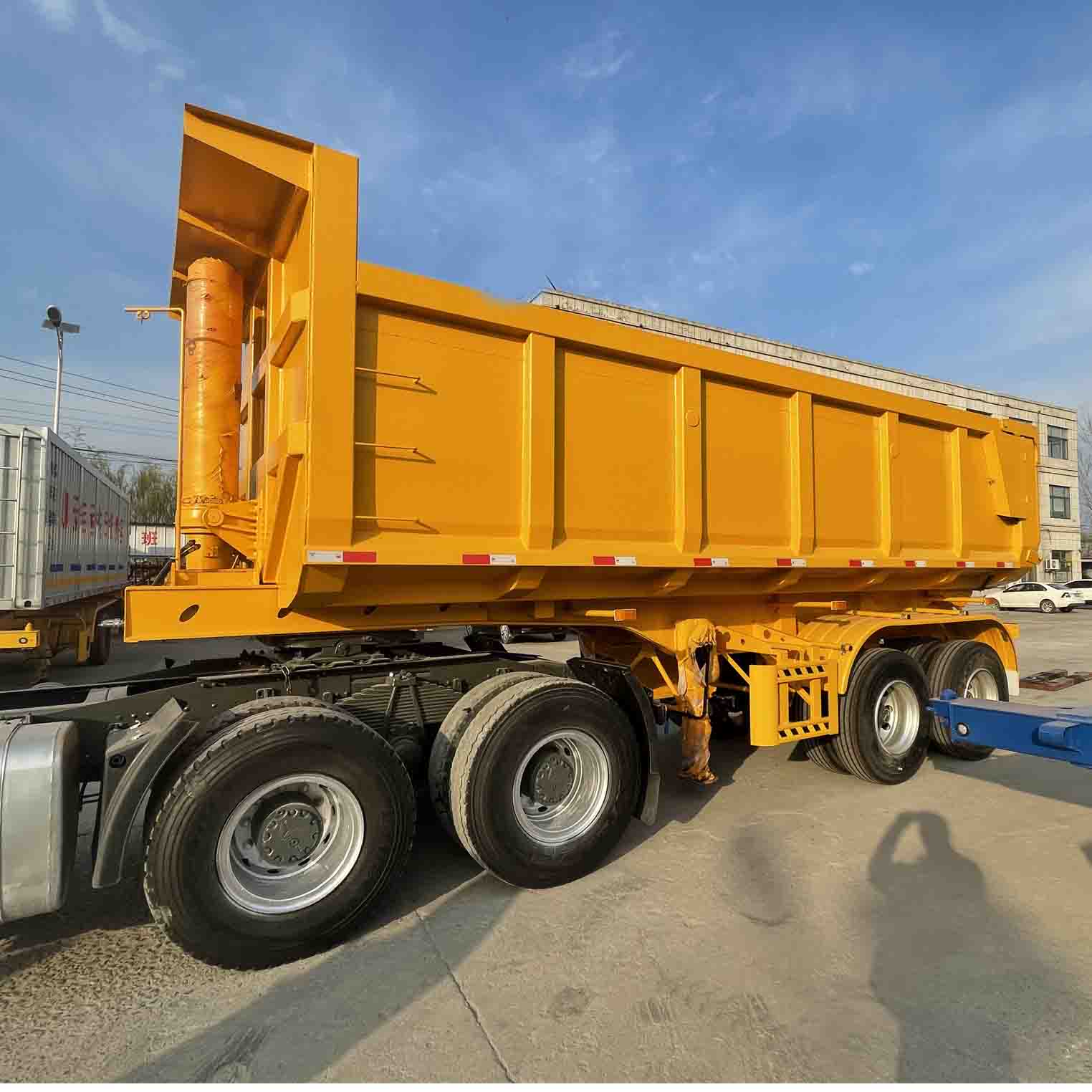 Derun 2 Axle Gump Dump Semi Trailer